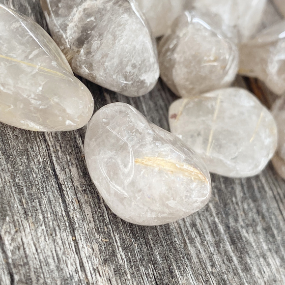 Gold Rutilated Quartz Crystals | 5 Pieces - Picture 4 of 6